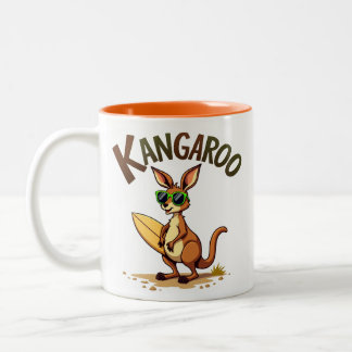 Fun Kangaroo Tweekleurige Koffiemok