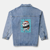 Fun Kawaii Sushi Dab Denim Jacket (Achterkant)