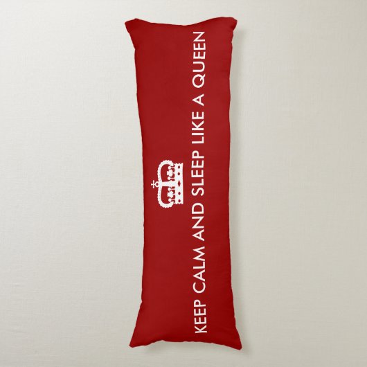 Fun Keep Calm Body Pillow Lichaamskussen (Voorkant Verticaal)