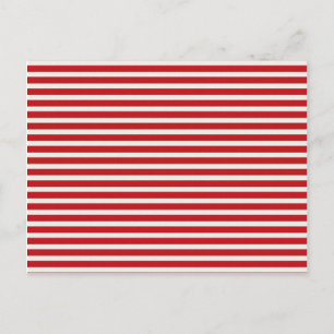 Fun kerst Nautical Red Stripes Pattern Feestdagenkaart