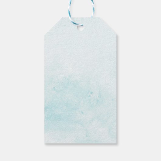 Fun kerst Snowman Cadeaulabel (Achterkant)