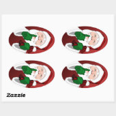 Fun Kerst stickers Cute Santa Clause Stickers (Vel)