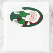 Fun Kerst stickers Cute Santa Clause Stickers (Tas)