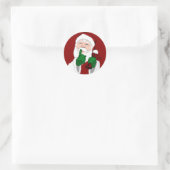 Fun Kerst stickers Cute Santa Clause Stickers (Tas)