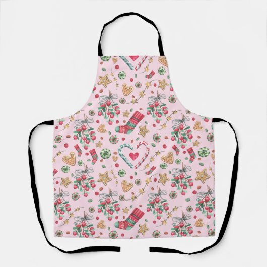Fun kerstkoekjes en Snoepjes   Schort (Voorkant)
