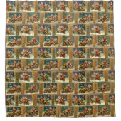 Fun  Kerstman in Roadsters en Motorfietsen Douchegordijn (Voorkant)