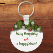 Fun Kerstmis en nieuwjaar Positieve prijsopgave Or Sleutelhanger (Voorkant)