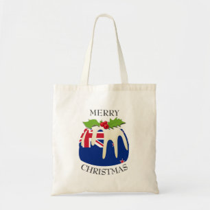 Fun   Kerstmis met   NIEUWE ZEELANDSE VLAG Tote Bag