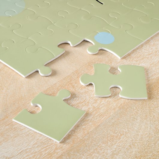 Fun Kerstmis Moose String Lights Humor Legpuzzel (Zijkant)