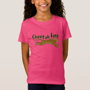 Fun Kids Cheetah Fast Jungle Chat T-shirt animal