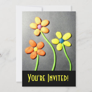 Fun Kind Party Playdegh Flowers Kaart