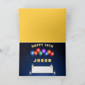 Fun Kinder Planet Buitspace Voeg 10e verjaardag to Kaart (Binnen)