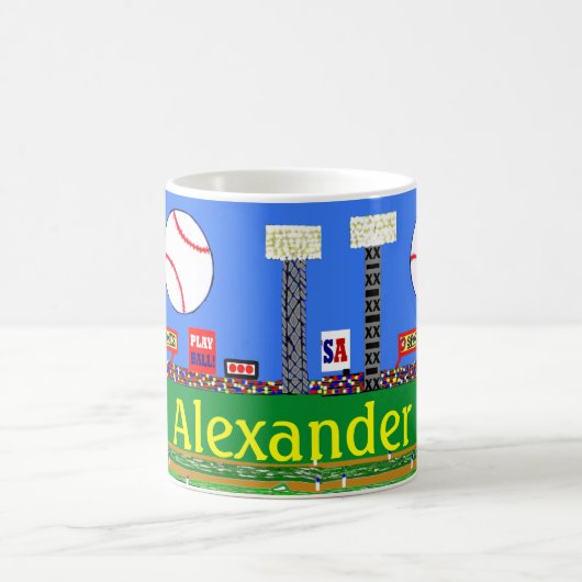 Fun Kinder Sport Baseball Fan Coffe Cup Mok Gift (Center)