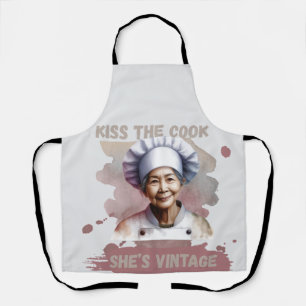 Fun Kiss De kok Ze is Schort