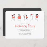 Fun Kitty Cat Party Fête Invitation