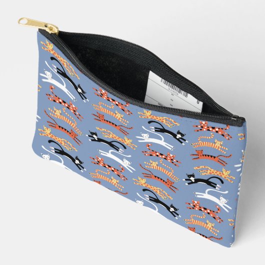 Fun Kitty Cat Pattern Etui (Open)