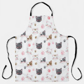 Fun Kitty Cat Pattern Schort (Voorkant)
