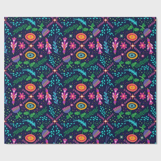 Fun, kleurrijk, gestyliseerd papier voor het verpa (Vlak)