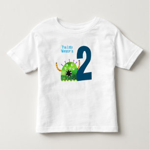 Fun, kleurrijk mijn kleine monster, tweede verjaar kinder shirts