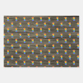 Fun, kleurrijk, regenboogspectrum Patroon 1 Event  Inpakpapier Vel (Voorkant 2)