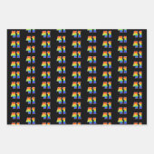 Fun, kleurrijk, regenboogspectrum Patroon 41 Event Inpakpapier Vel (Voorkant)