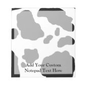 Fun Koe Afdrukken op maat Notitieblok (Voorkant)