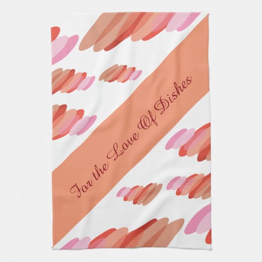 Fun koraalperen moderne handdoeken (Verticaal)