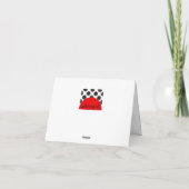 Fun Ladybug Carte de remerciements (Dos)