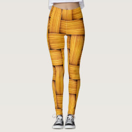 Fun Large Wicker Basket Weave Leggings