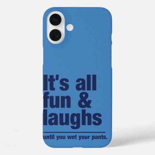 FUN & LAUGHS couleur personnalisée coque iphone ma (Verso)