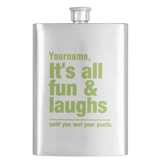 FUN & LAUGHS flacon personnalisé (devant)