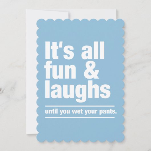 FUN & LAUGHS invitations personnalisées (Devant)