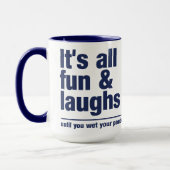 FUN & LAUGHS-mok - kies stijl en kleur Mok (Links)