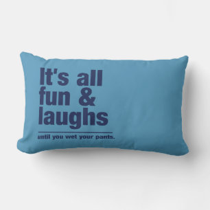 FUN & LAUGHS oreiller de jeton couleur personnalis