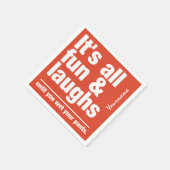 FUN & LAUGHS serviettes en papier couleur personna (Coin)