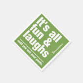 FUN & LAUGHS serviettes en papier couleur personna (Coin)