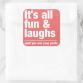 FUN & LAUGHS stickers couleur personnalisée (Sac)