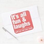 FUN & LAUGHS stickers couleur personnalisée (Enveloppe)