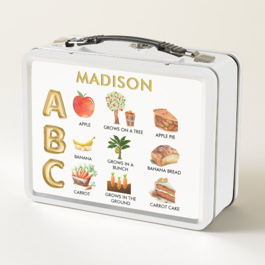 Fun Learning ABC's Apple Banana Carrot Name (Achterkant)