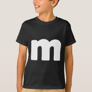 Fun Letter M Groepen Halloween Team Groepen Kostuu T-shirt