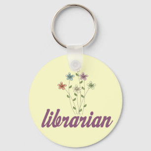 Fun Librarian Sleutelhanger