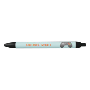 Fun Light Blue Video Game Thema Zwarte Inkt Pen