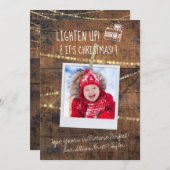 Fun Lightup Photographe Carte de Noël (Devant / Derrière)