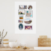 Fun Lijsten Nine Foto Aangepast afdrukken Poster (Keuken)