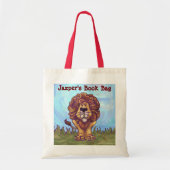 Fun Lion Personalized Book Bag Tote Bag (Voorkant)