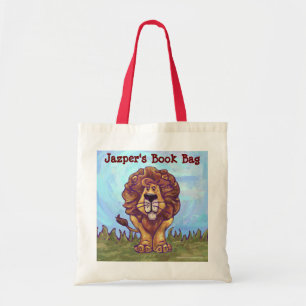 Fun Lion Personalized Book Bag Tote Bag