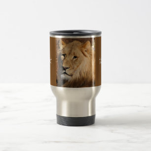 Fun! Lion Travel Coffee Mug Roestvrij staal Reisbeker