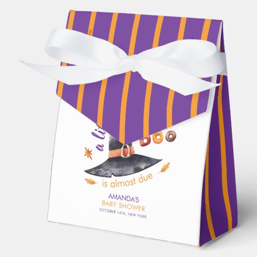Fun Little Boo Witch Pet Herfst Baby shower Bedankdoosjes (Voorkant)