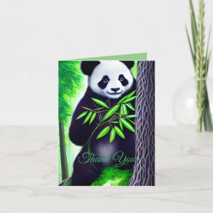 Fun Little Panda Beer Bedankkaart