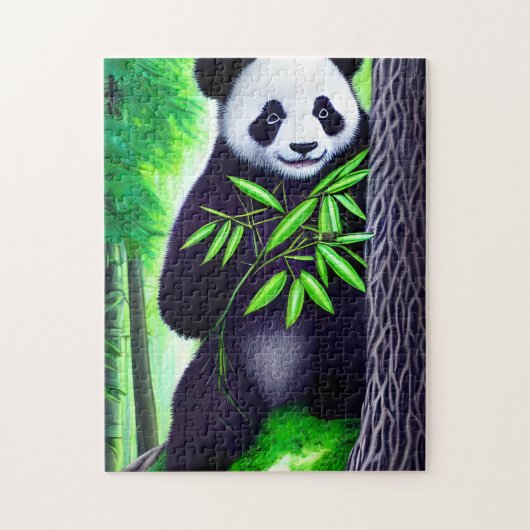 Fun Little Panda Beer Legpuzzel (Verticaal)